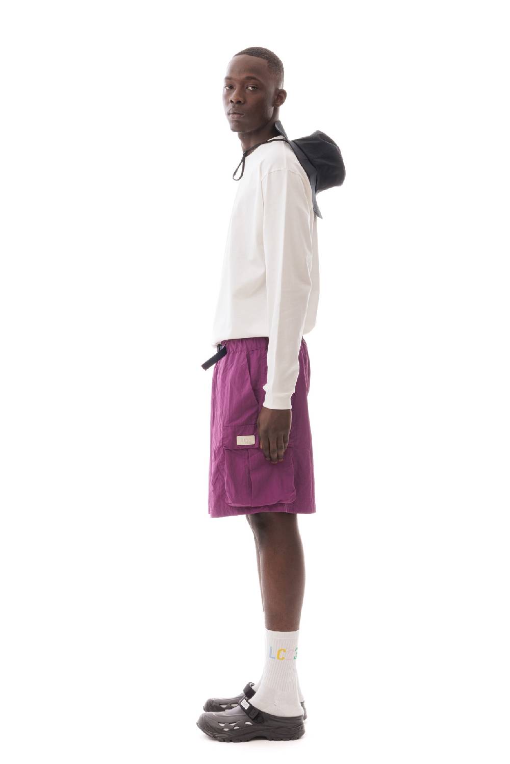 Lc23 Nylon Cargo Shorts Violet