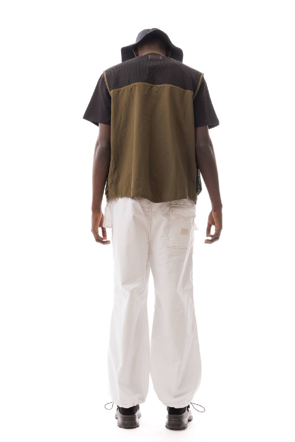 Lc23 Nylon Multipocket Vest Army Green