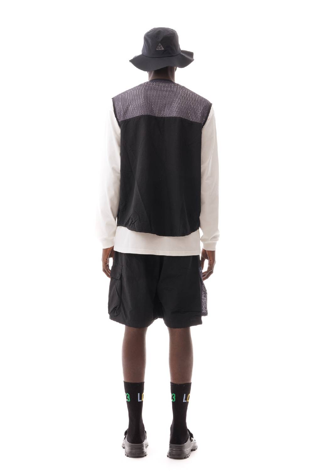 Lc23 Nylon Multipocket Vest Black