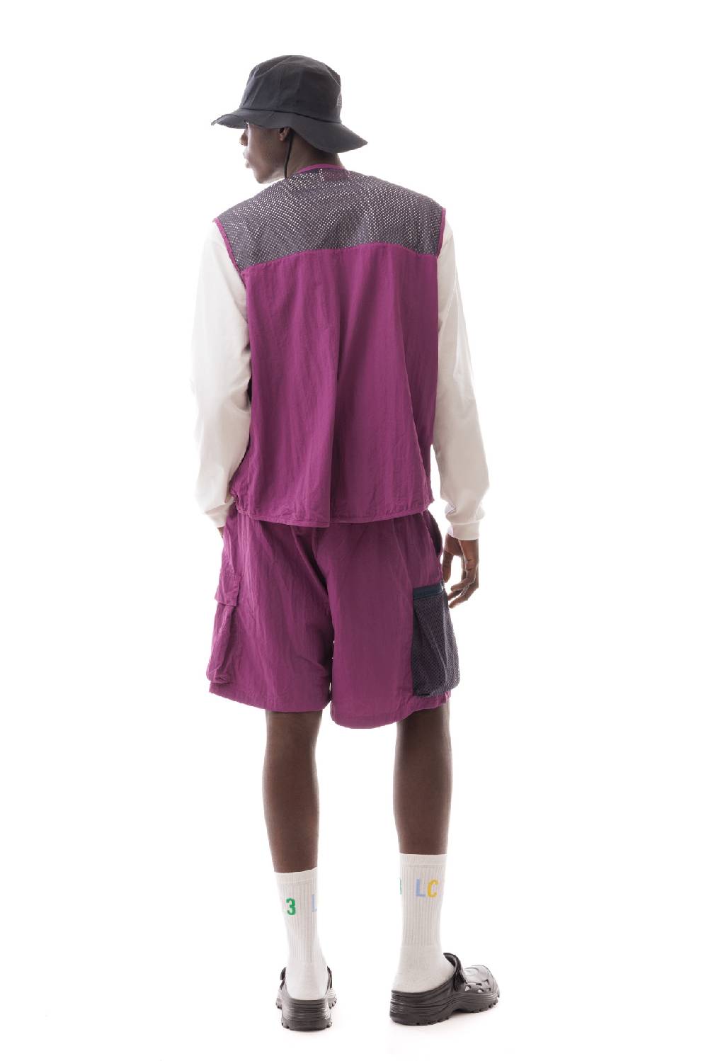 Lc23 Nylon Multipocket Vest Violet