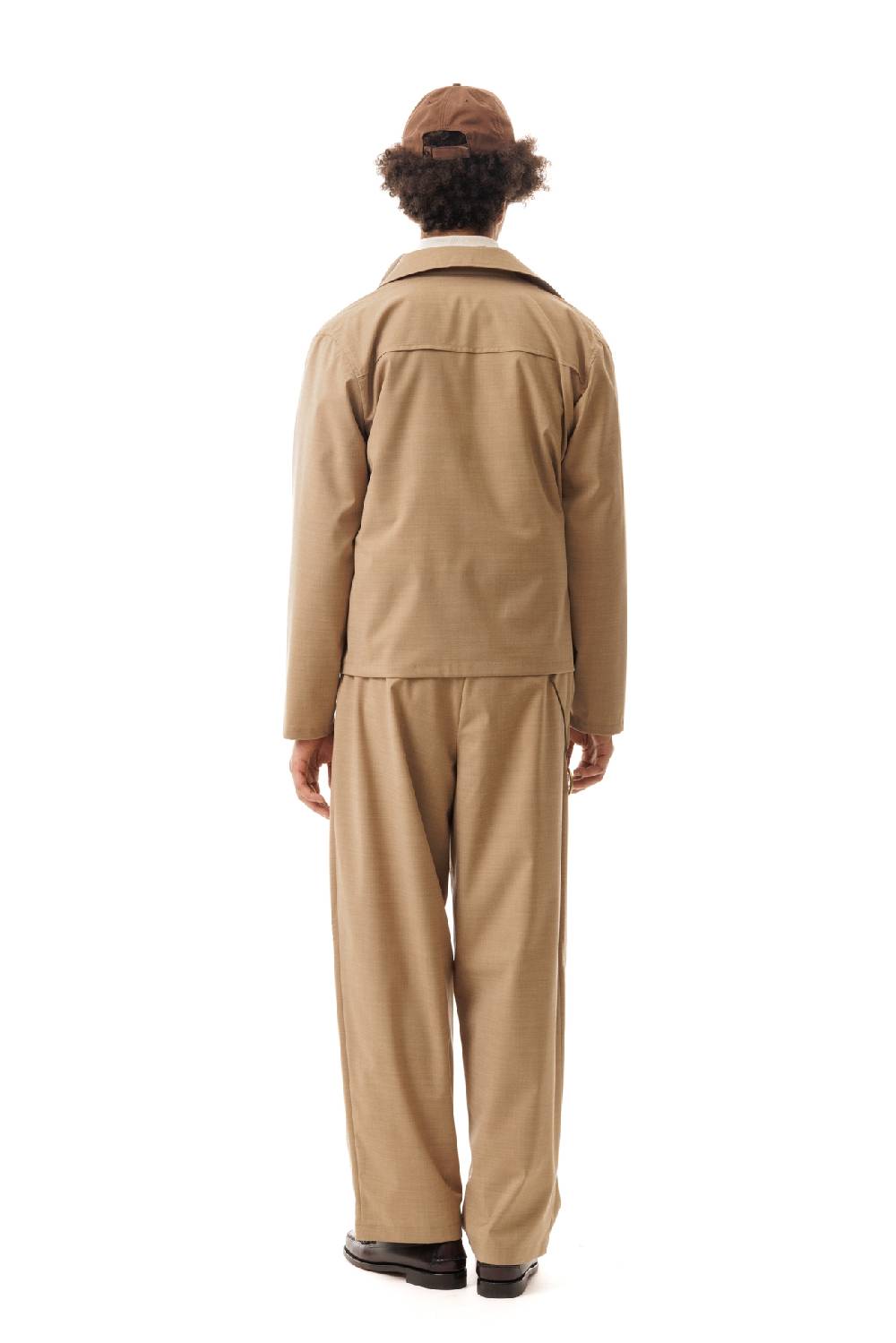 Lc23 Nylon-Wool Overshirt Camel