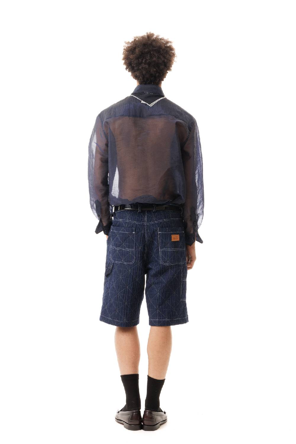 Lc23 Organza Nylon Shirt Navy