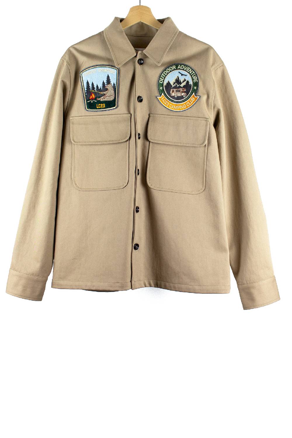Lc23 Patch Canvas Overshirt Beige