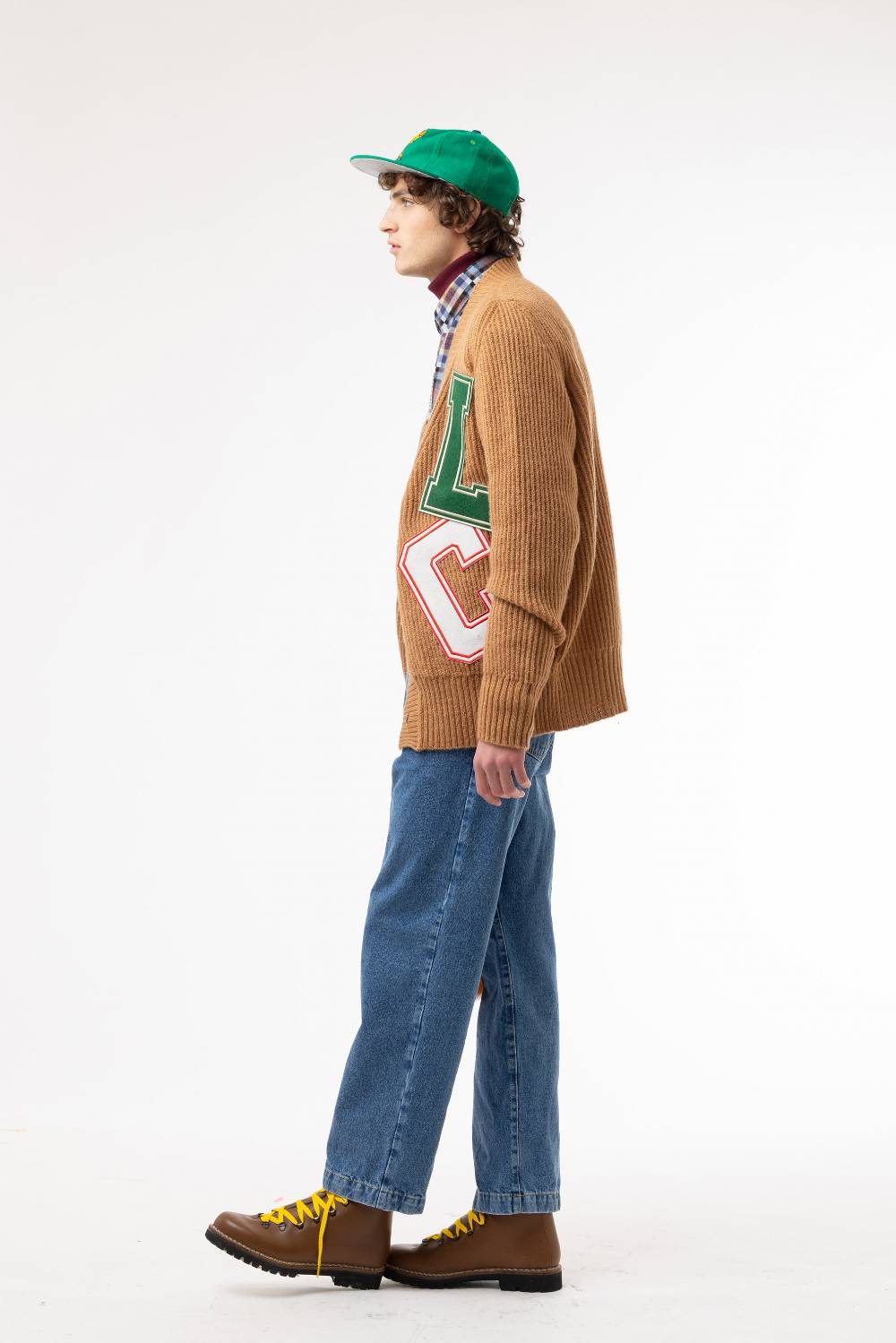 Lc23 Patch Cardigan Camel