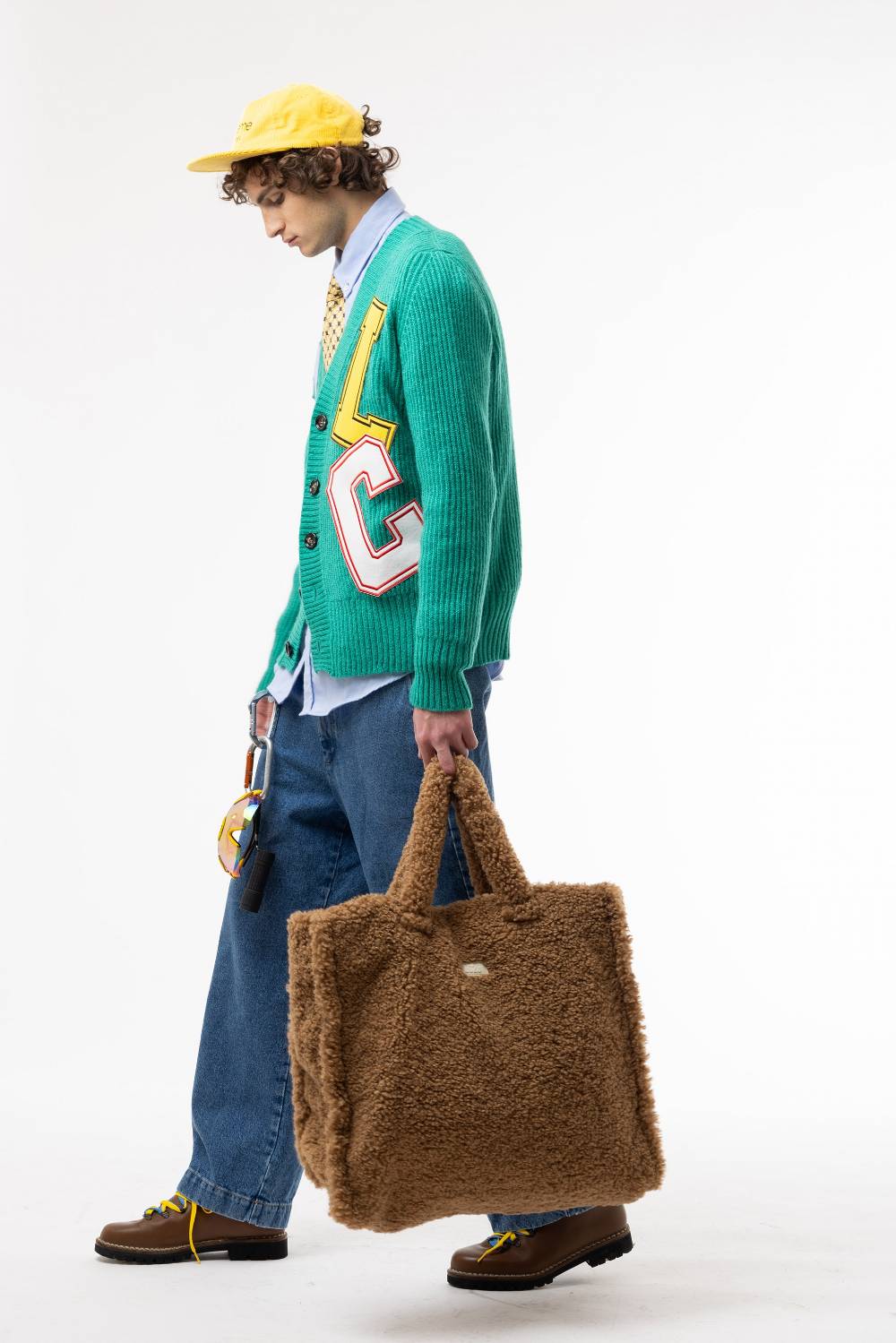 Lc23 Patch Cardigan Green