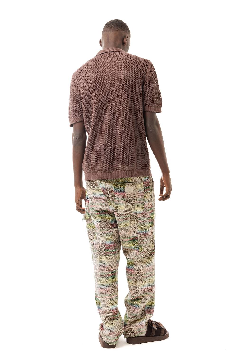 Lc23 Perforated Polo Brown