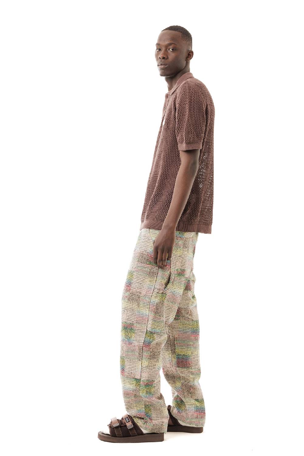 Lc23 Perforated Polo Brown