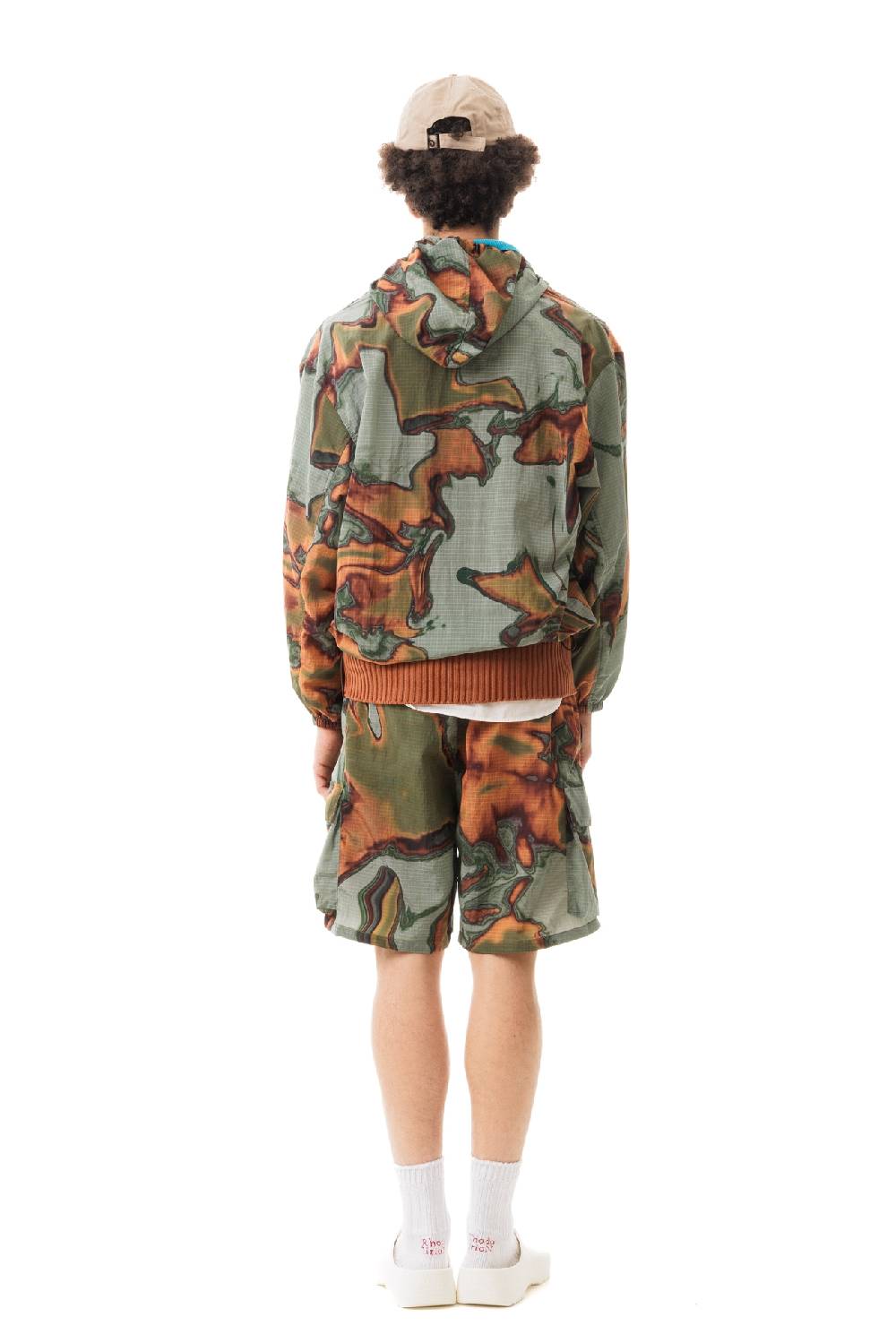 Lc23 Printed Nylon Cargo Shorts