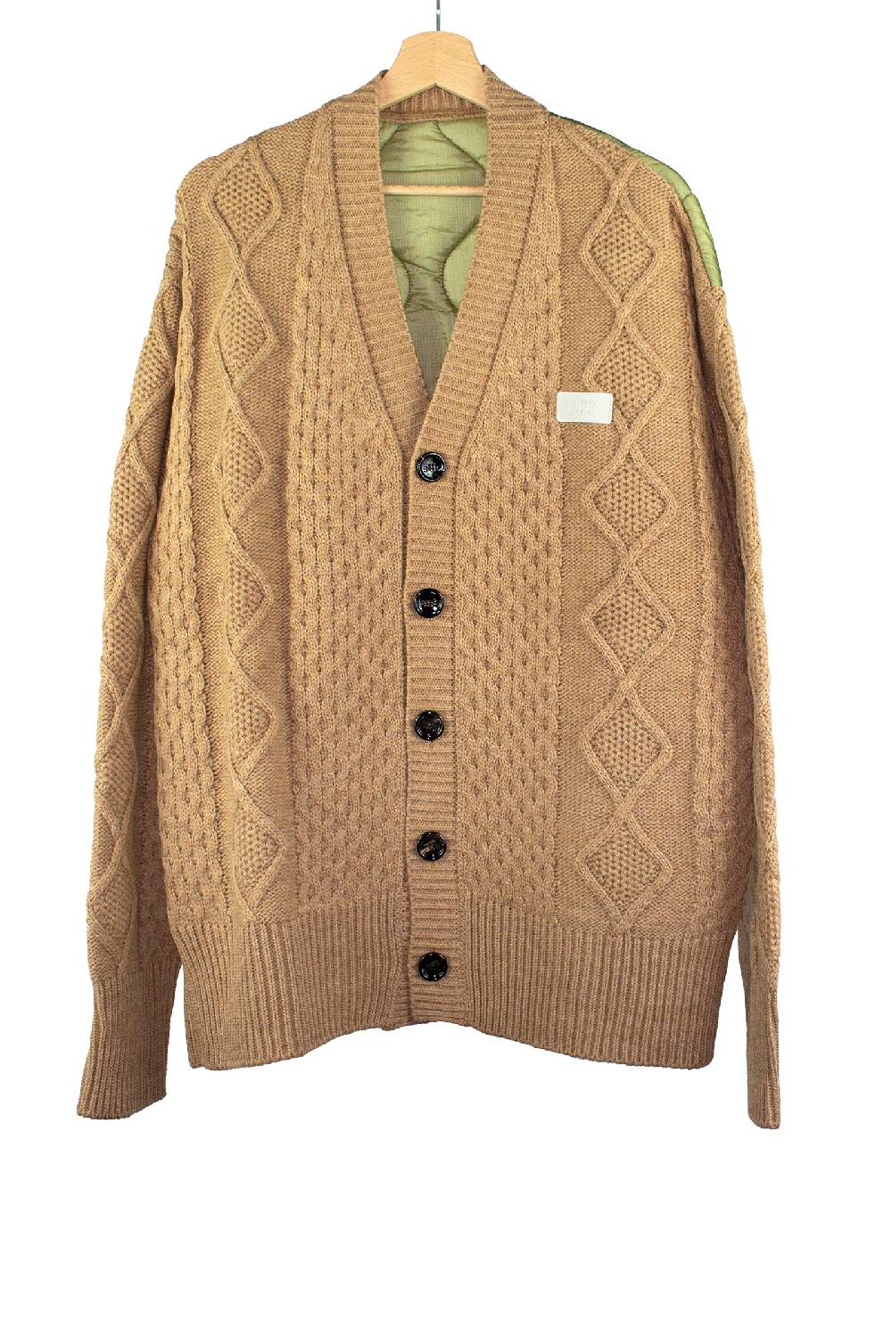 Lc23 Quilted Cardigan Camel