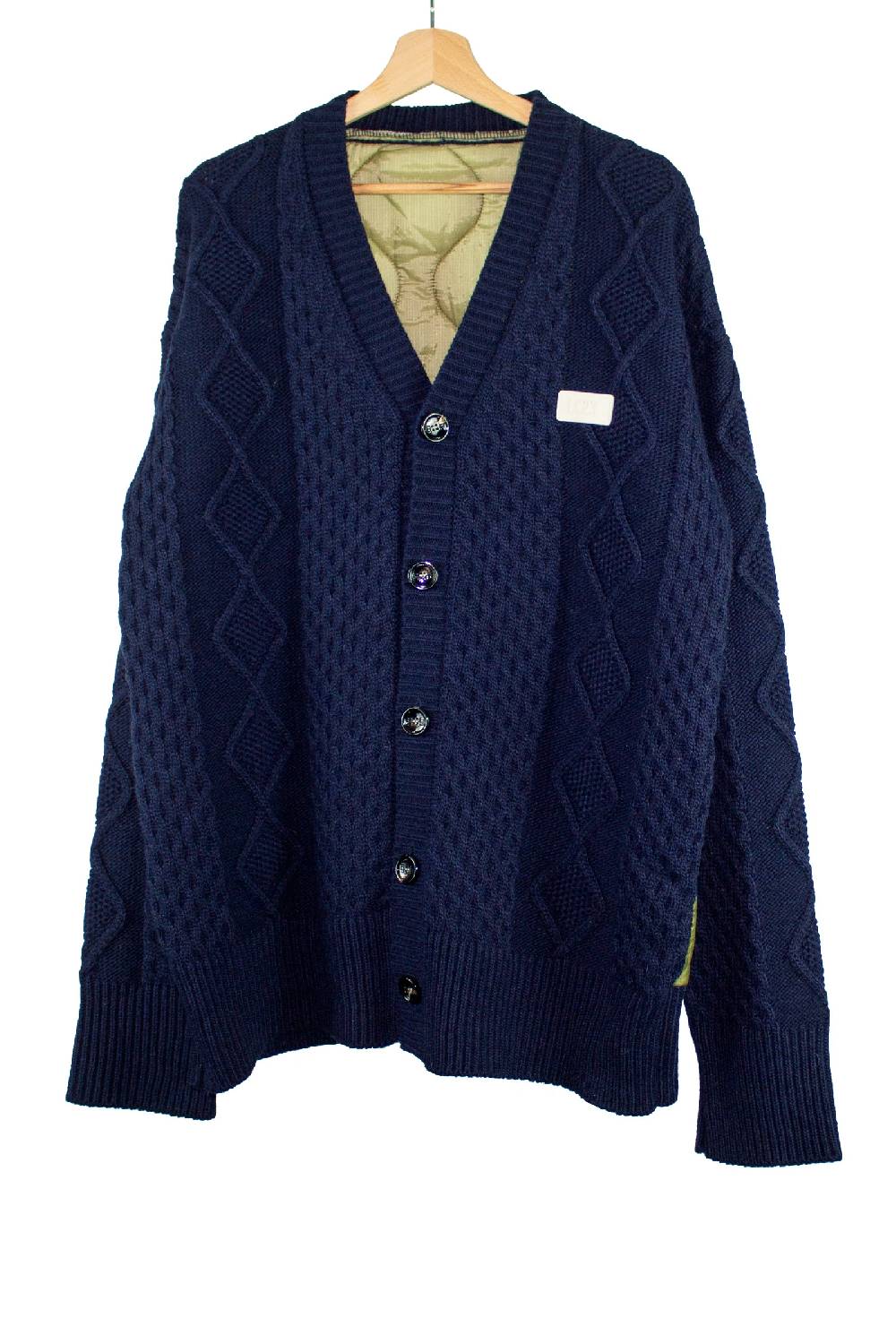 Lc23 Quilted Cardigan Navy