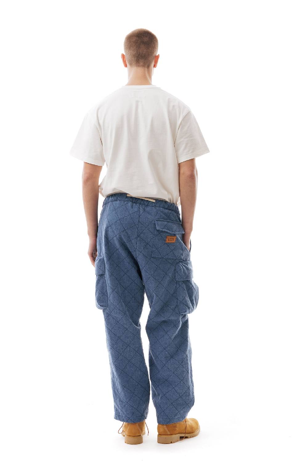 Lc23 Quilted Denim Cargo Pants