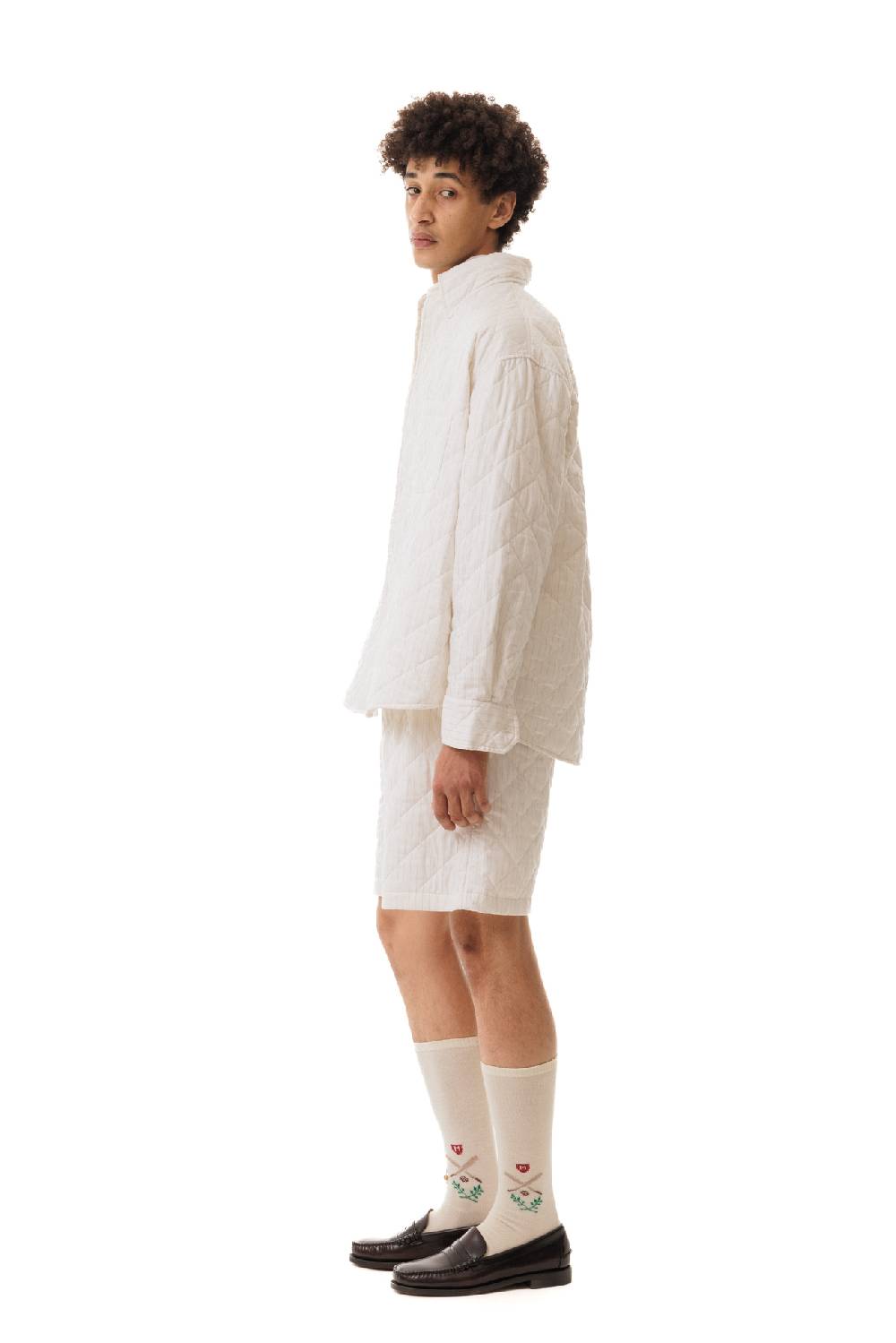 Lc23 Quilted Popeline Overshirt Cream