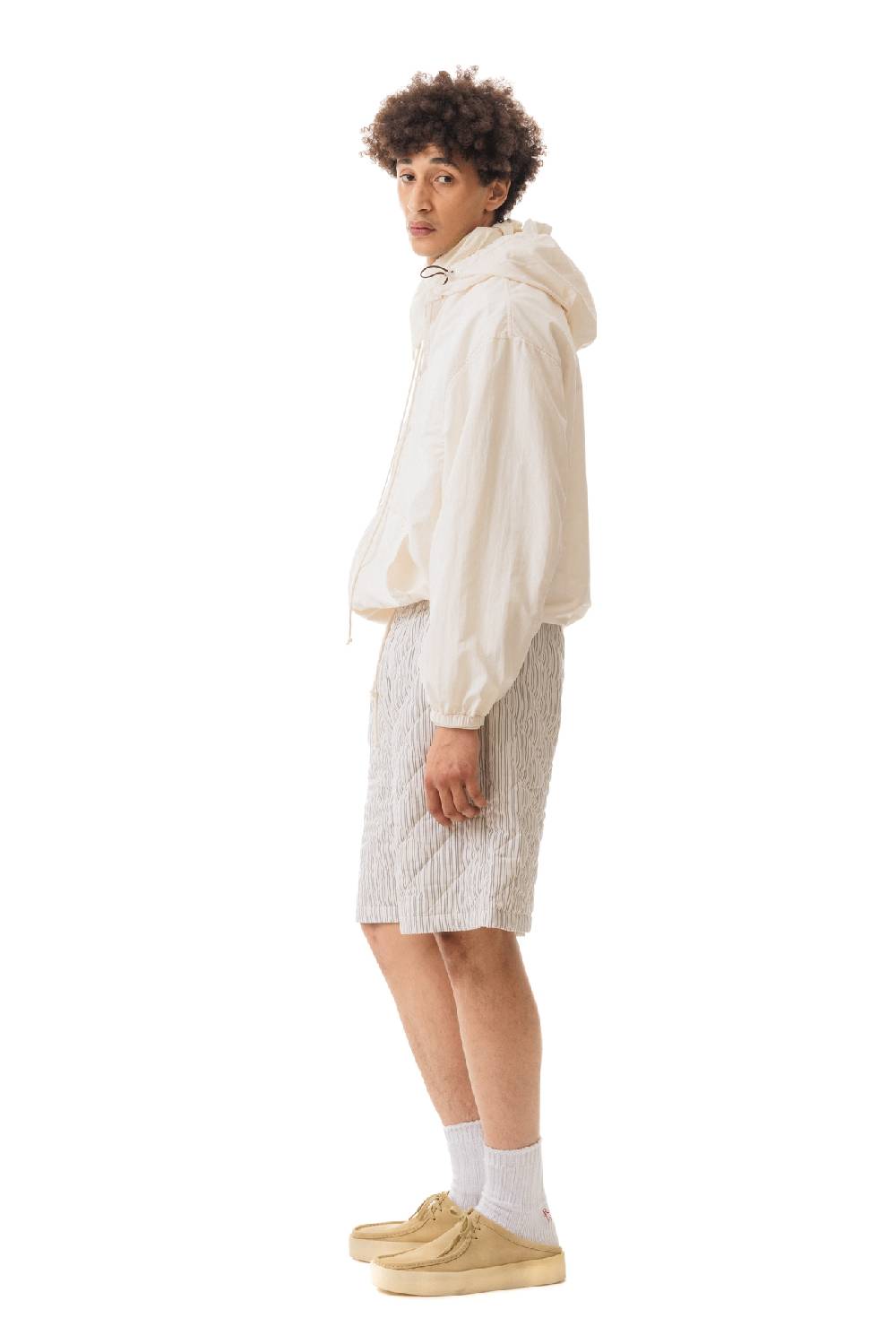 Lc23 Quilted Popeline Shorts Cream-Black