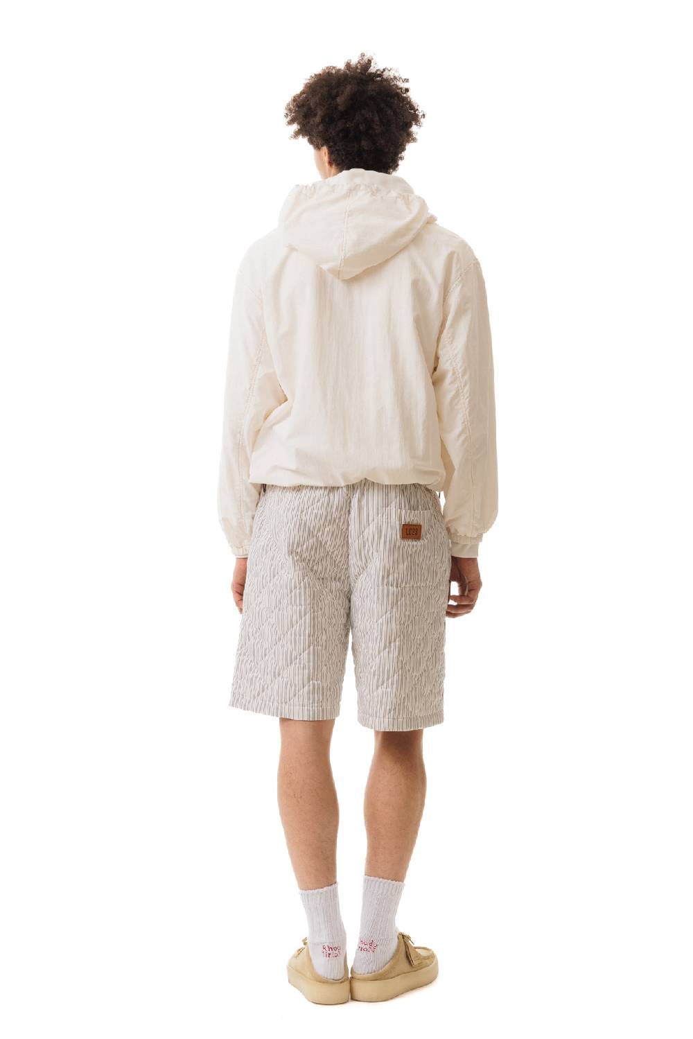 Lc23 Quilted Popeline Shorts Cream-Black