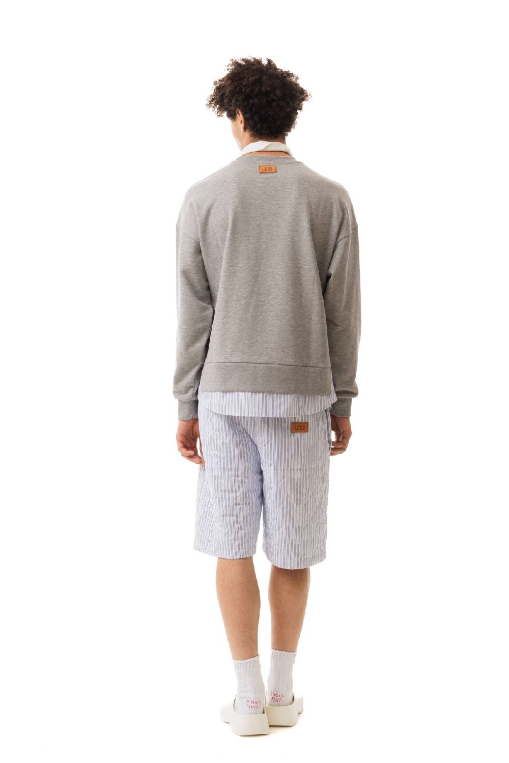 Lc23 Quilted Popeline Shorts White-Blue