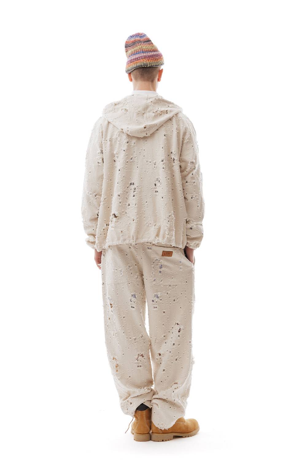 Lc23 Ripped Denim Anorak