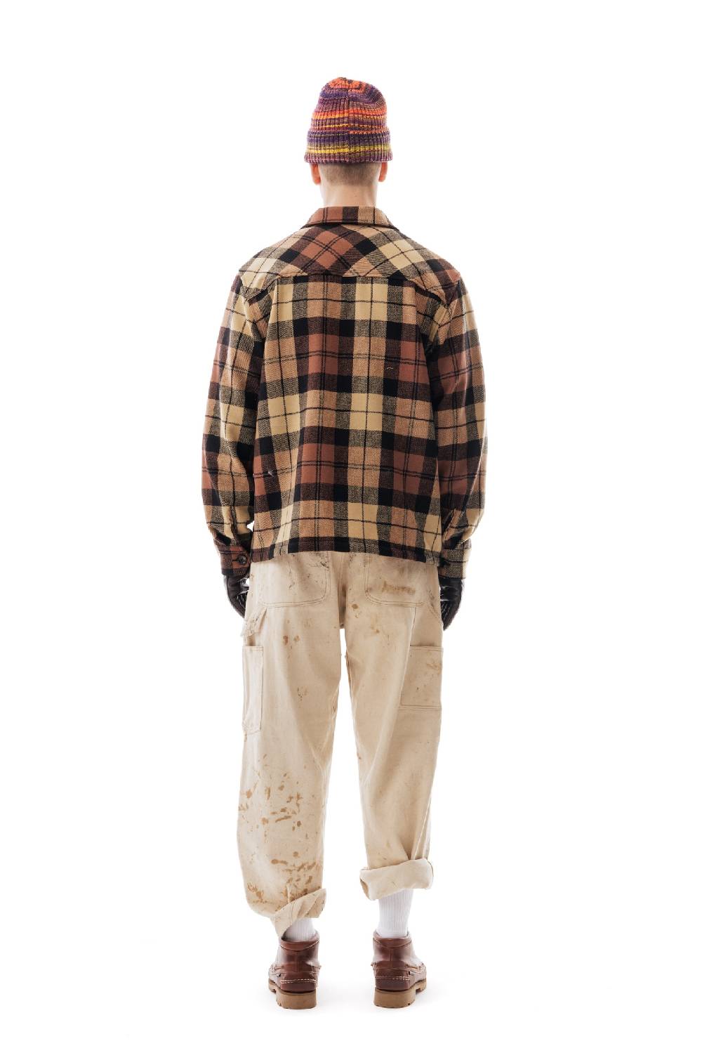 Lc23 Shetland Check Overshirt Beige/Black