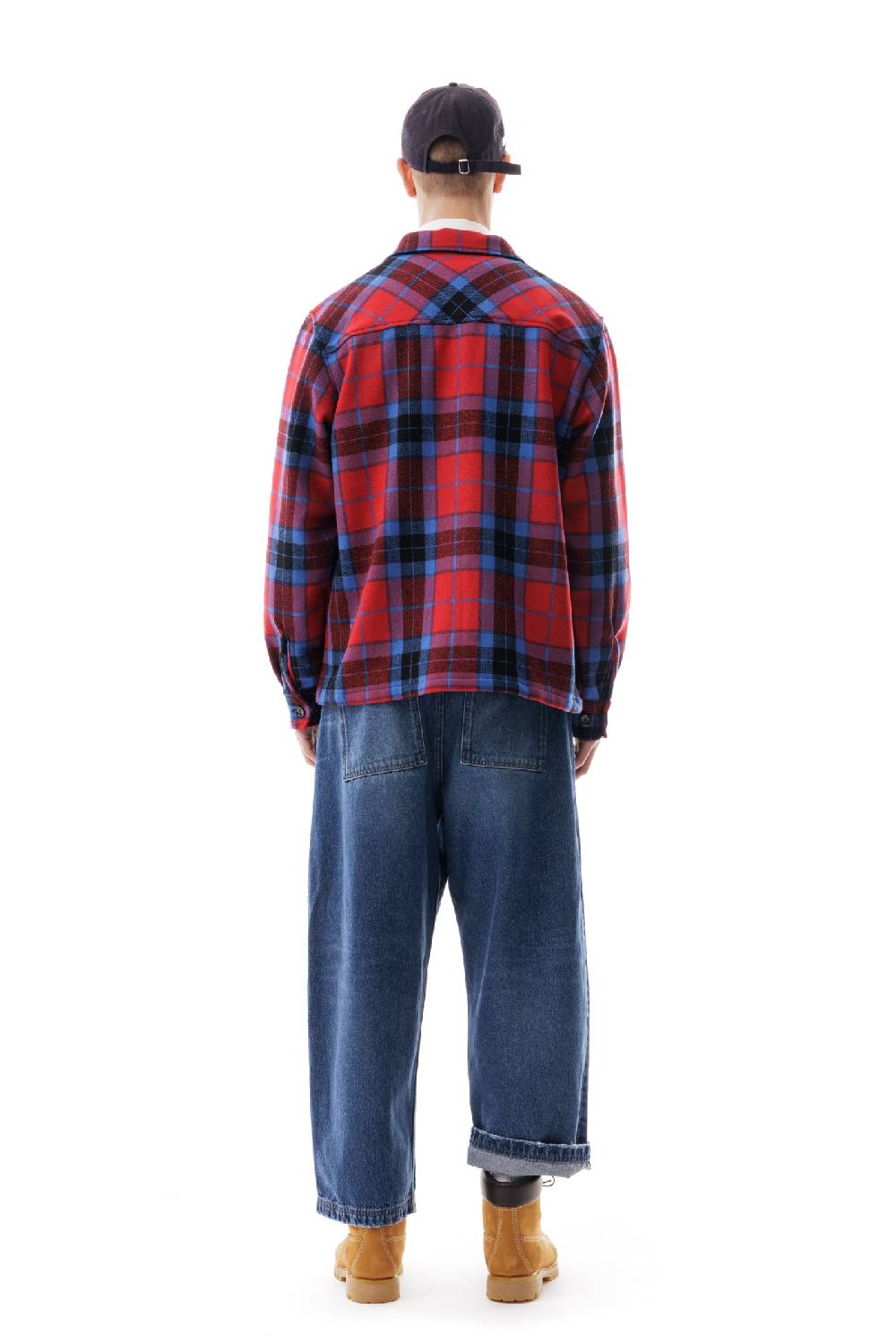 Lc23 Shetland Check Overshirt Blue/Red