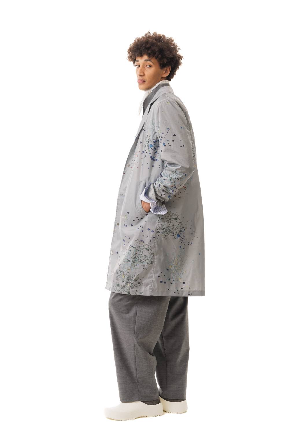 Lc23 Splash Printed Nylon Coat