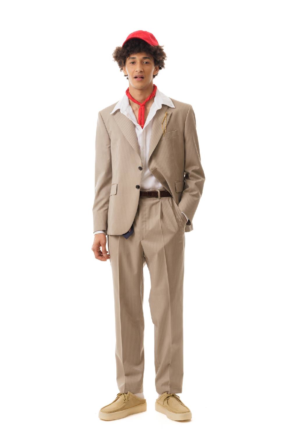 Lc23 Stripes Beige Blazer