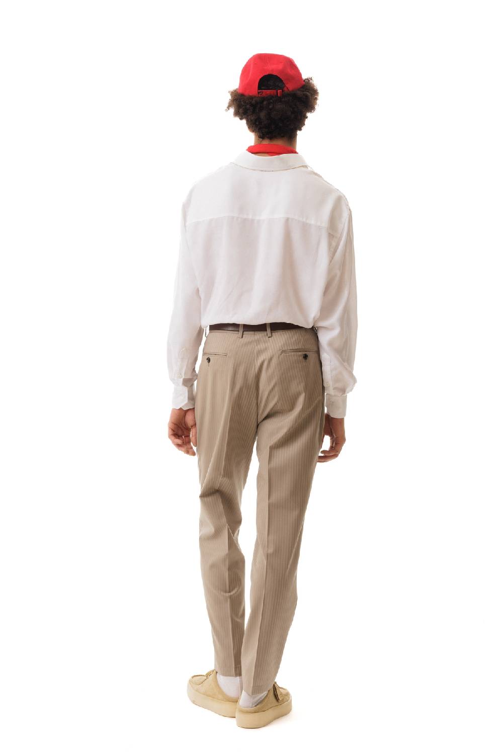 Lc23 Stripes Beige Trousers