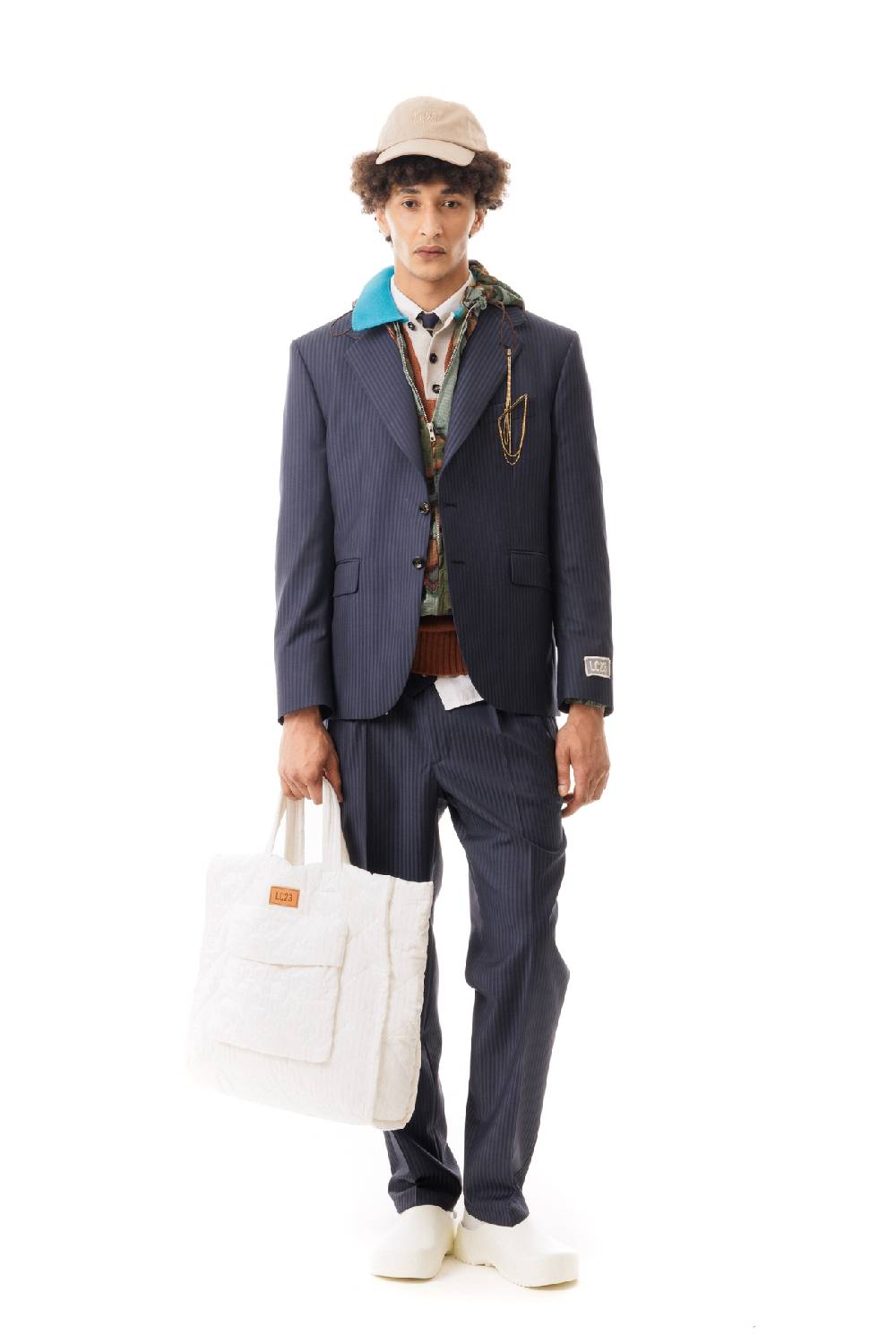 Lc23 Stripes Navy Blazer