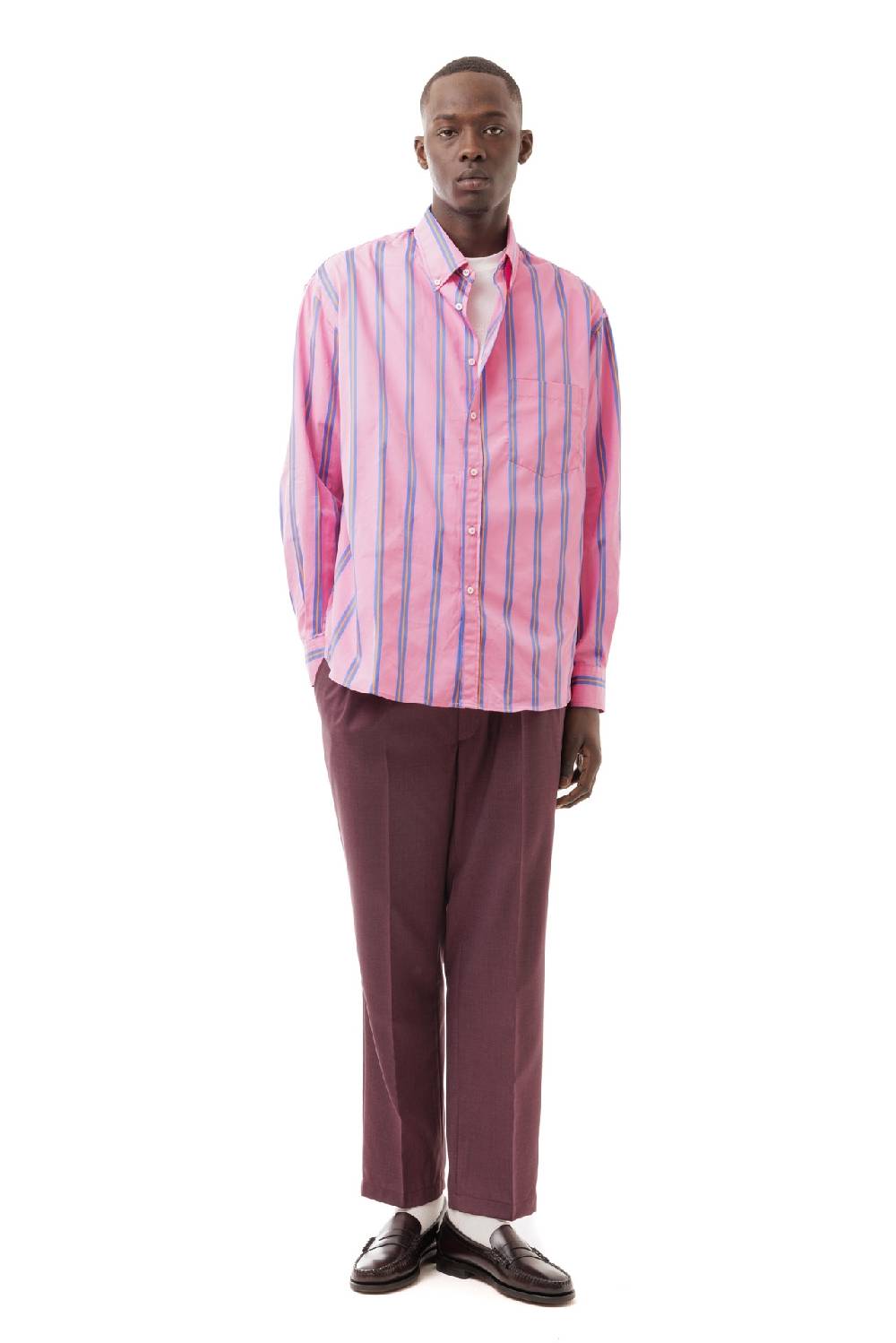 Lc23 Stripes Pink Shirt