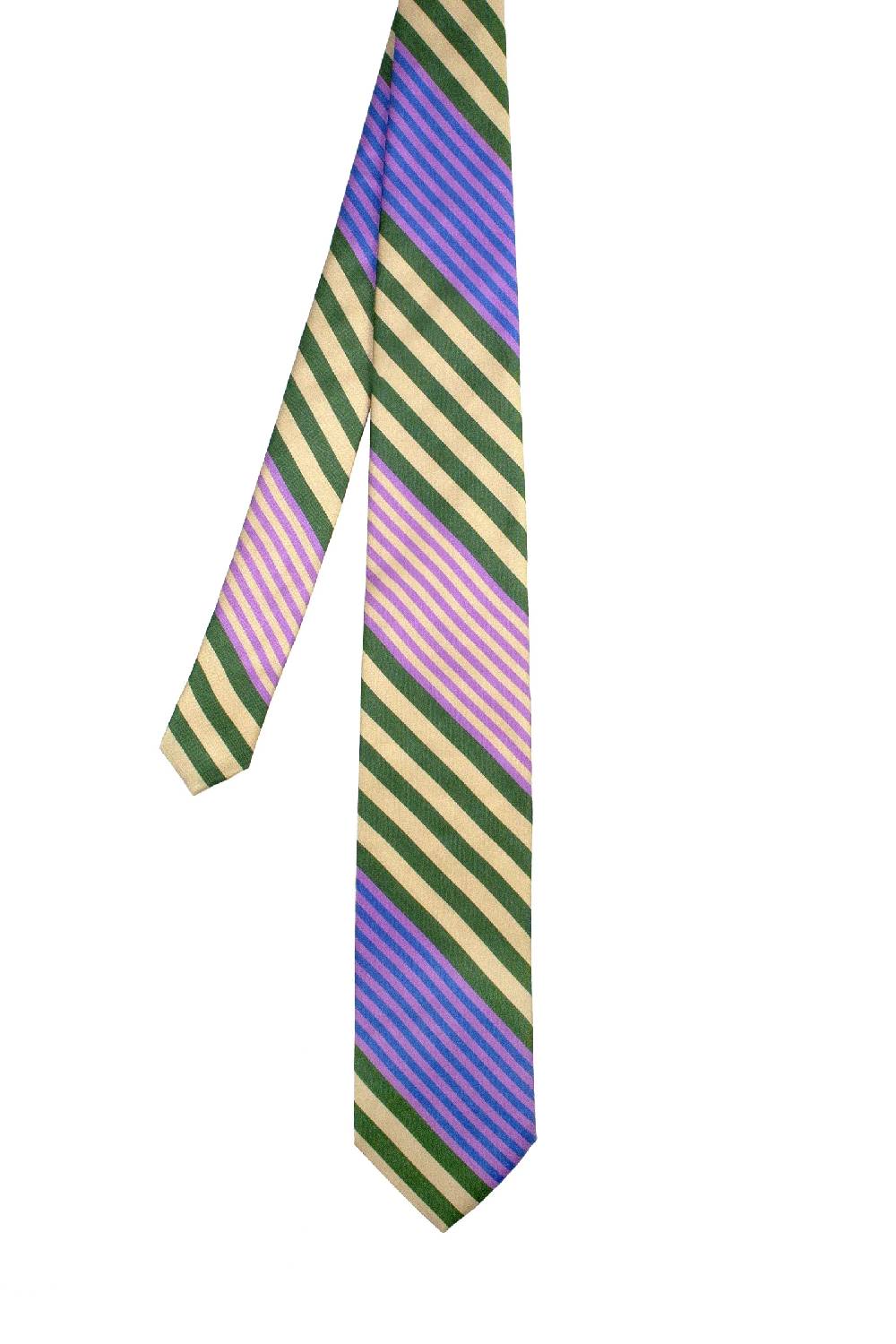 Lc23 Stripes Violet-Green Tie