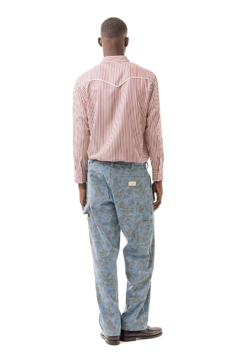 Lc23 Stripes Western Shirt Bordeaux