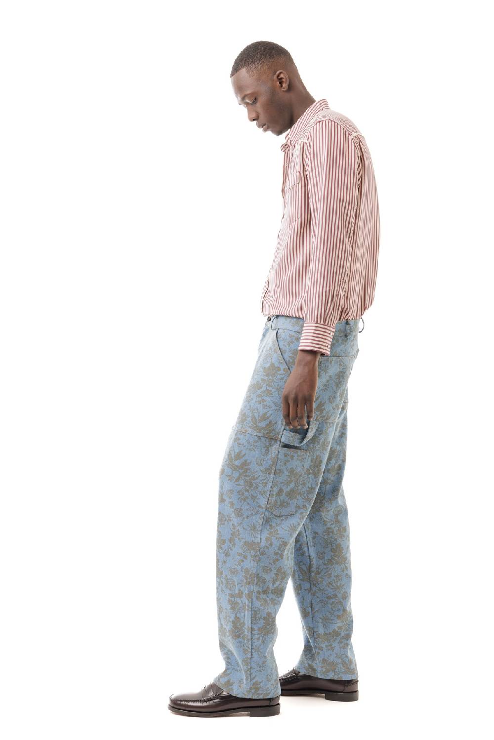 Lc23 Stripes Western Shirt Bordeaux