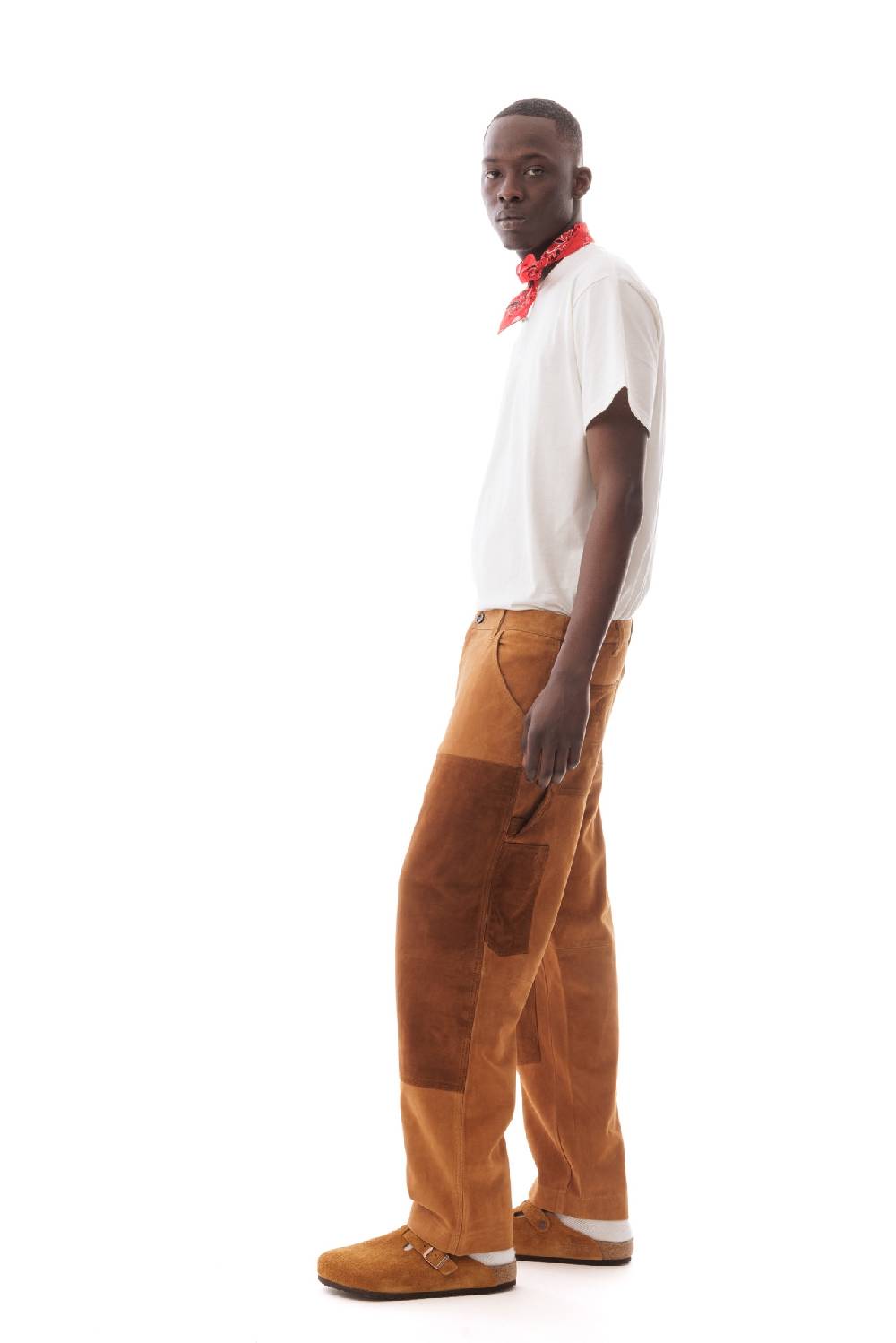 Lc23 Suede Work Trousers Camel