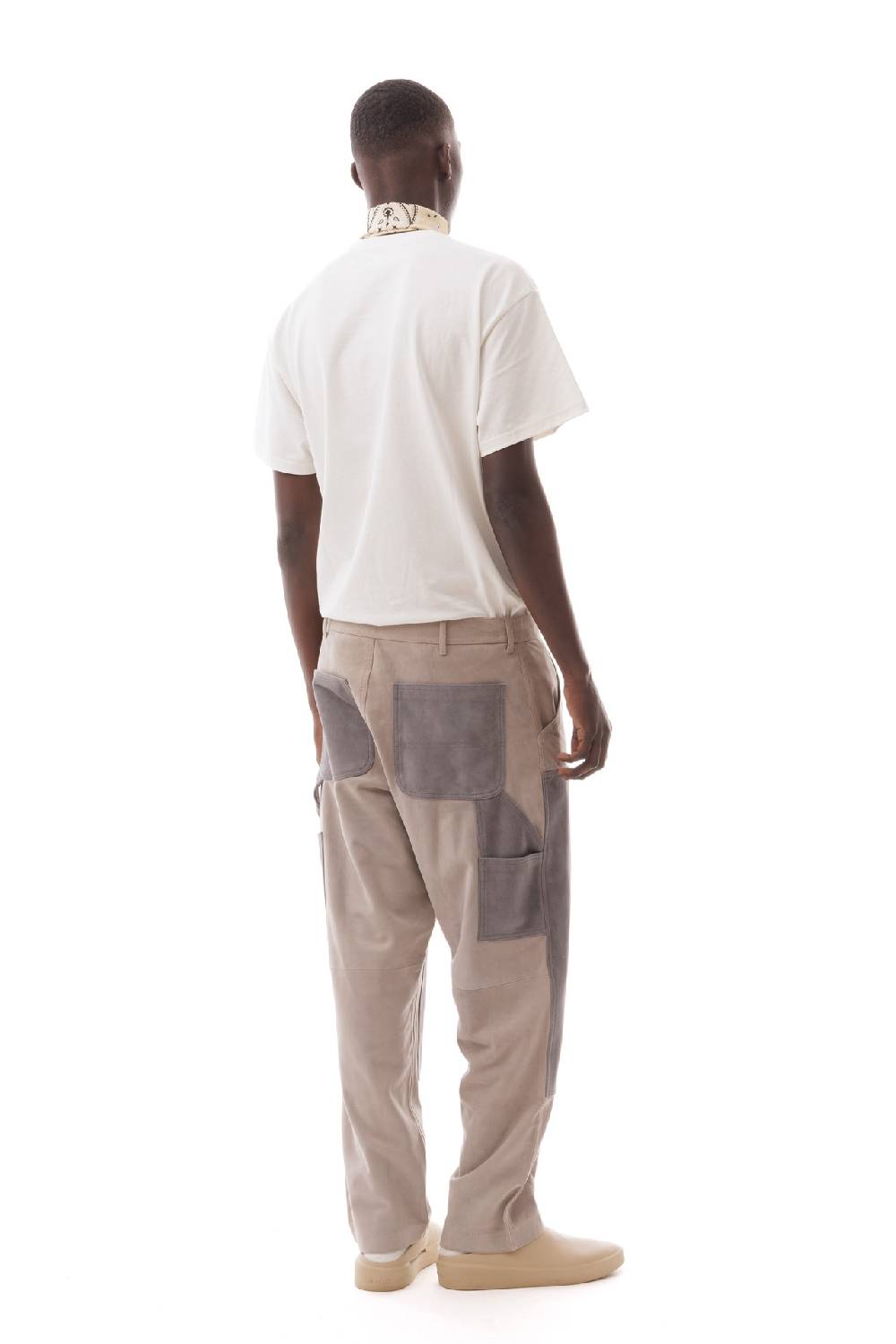 Lc23 Suede Work Trousers Grey