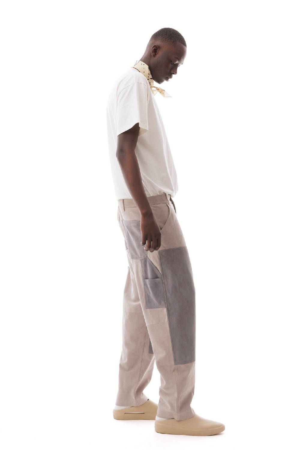 Lc23 Suede Work Trousers Grey