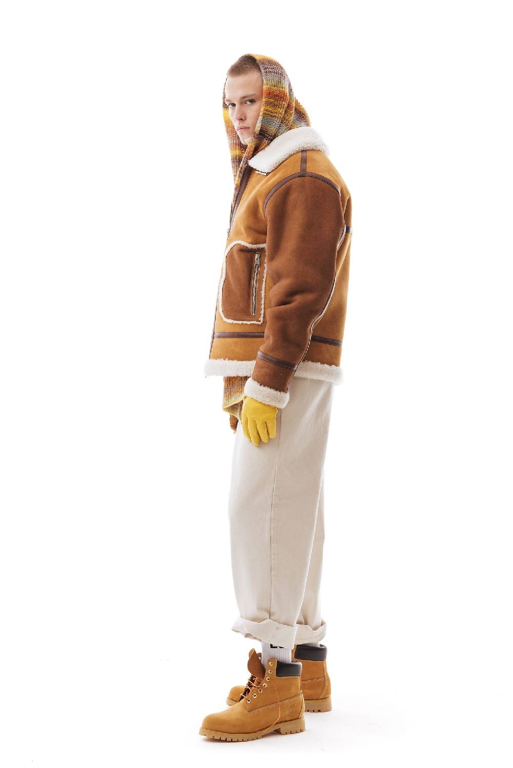 Lc23 Two-Tone Shearling Jacket