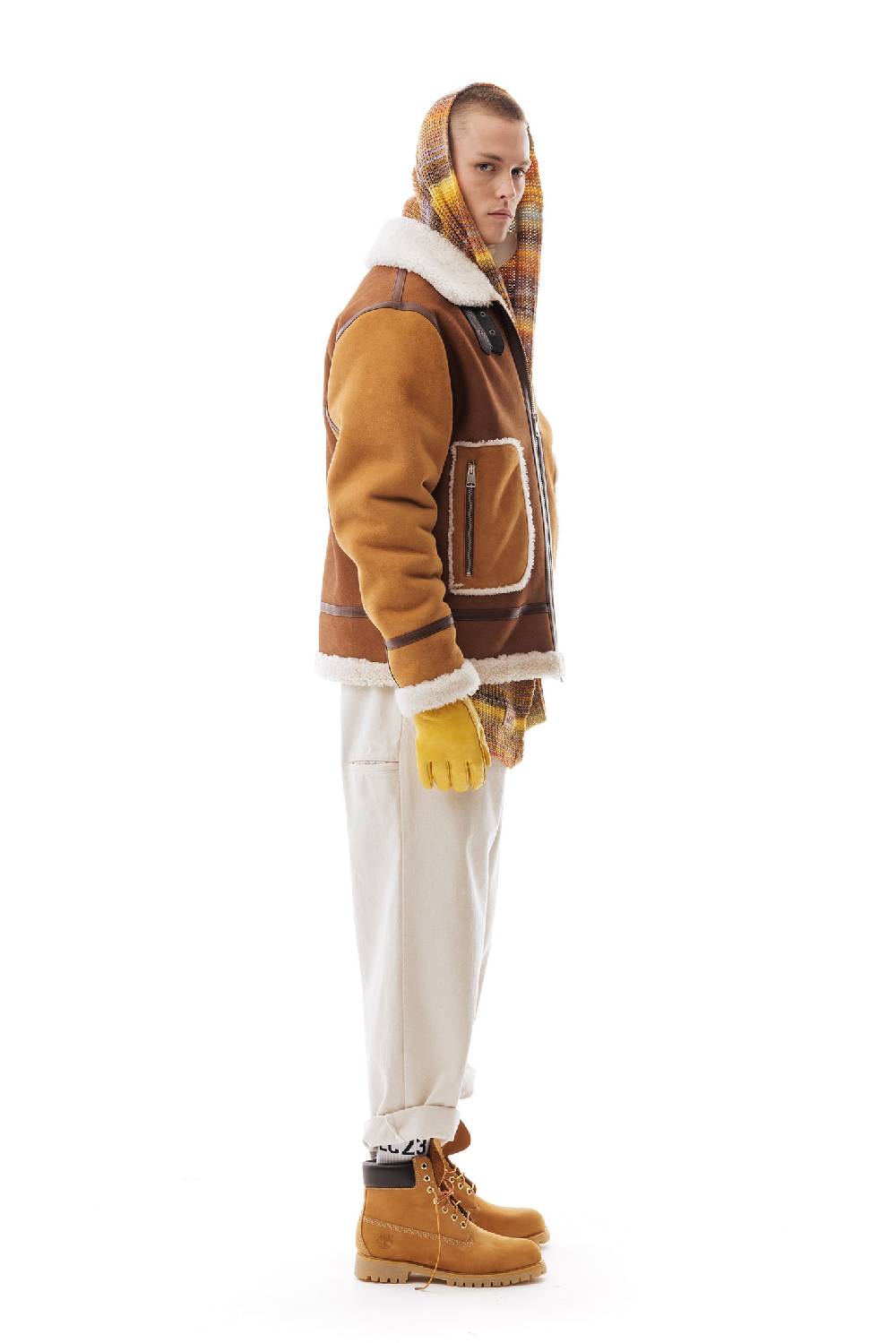 Lc23 Two-Tone Shearling Jacket