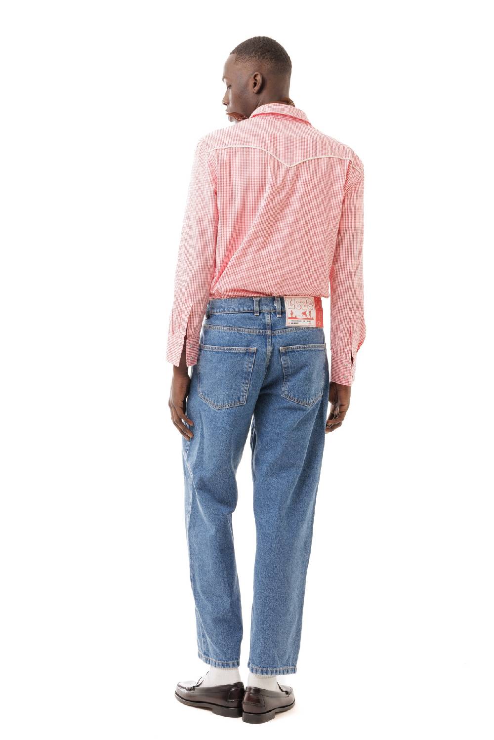 Lc23 Vichy Western Shirt Red