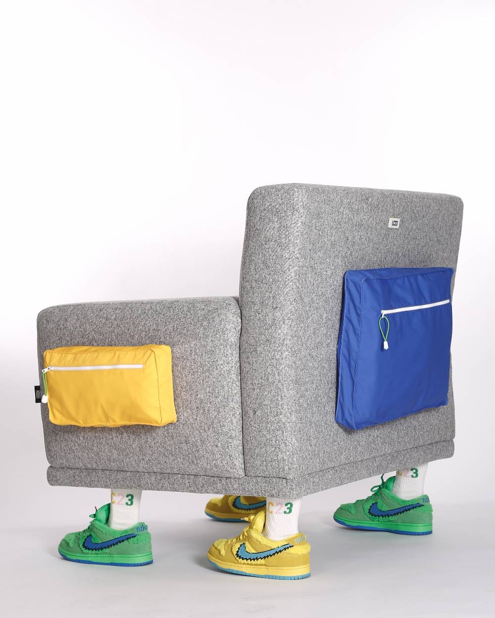 Lc23 Wood Feet Polartec Armchair