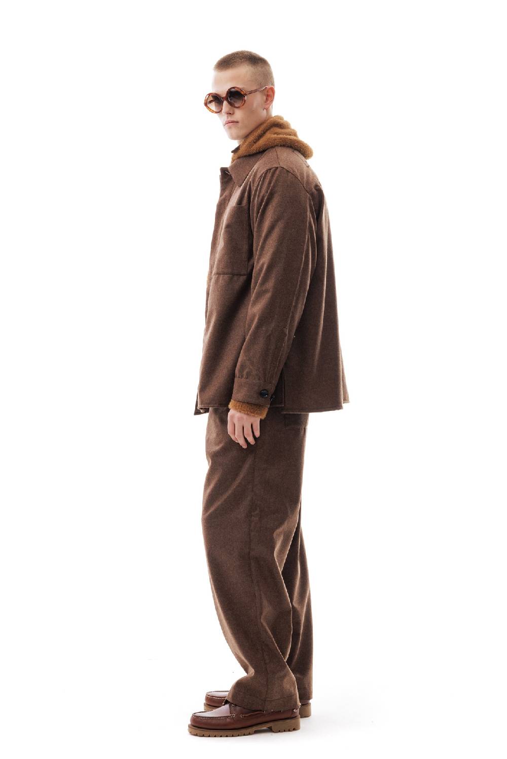 Lc23 WR Wool Overshirt Brown