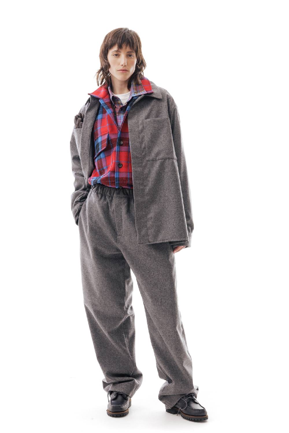 Lc23 WR Wool Overshirt Grey