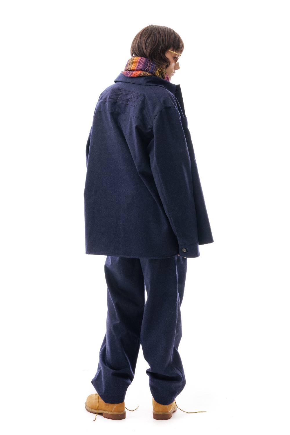 Lc23 WR Wool Overshirt Navy