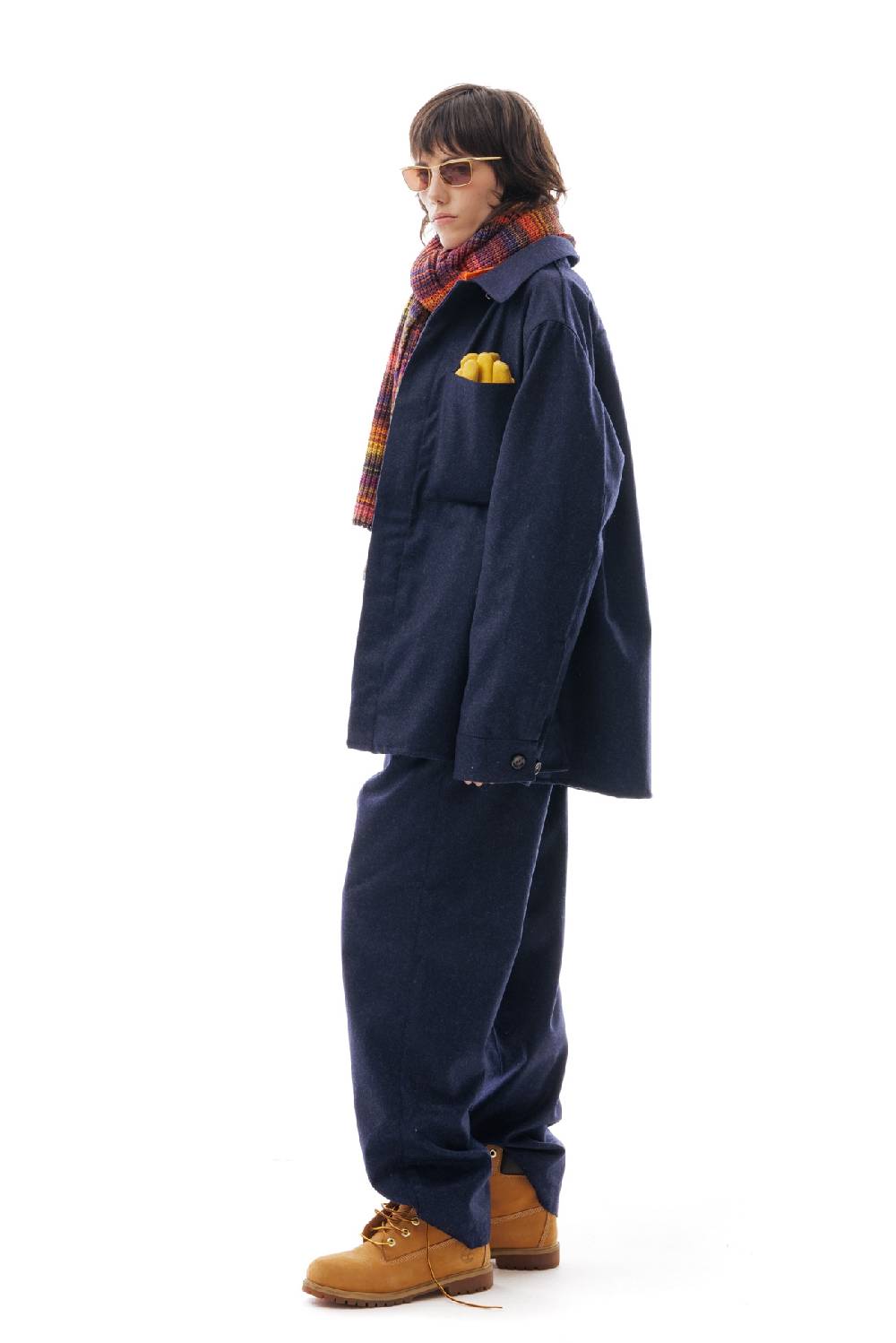 Lc23 WR Wool Overshirt Navy