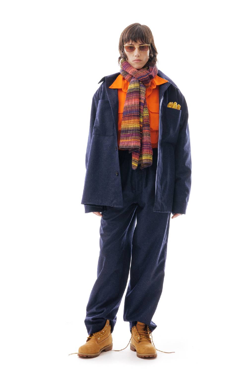 Lc23 WR Wool Overshirt Navy