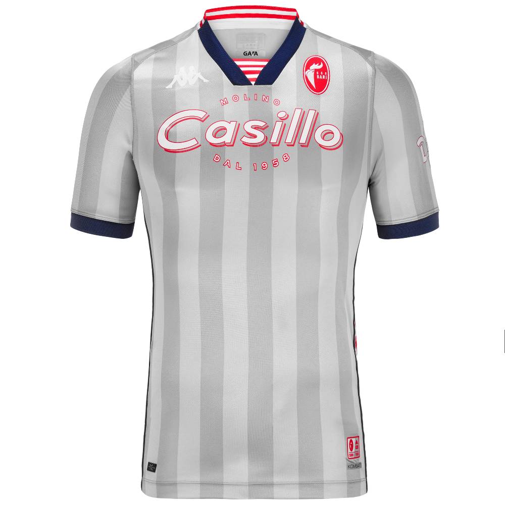 Lc23 LC23 x Kappa x SSC BARI Silver Jersey Short Sleeve