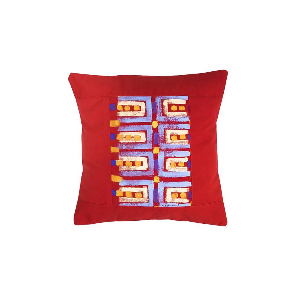 Le Botteghe Su Gologone Cuscino dipinto a mano CDE017