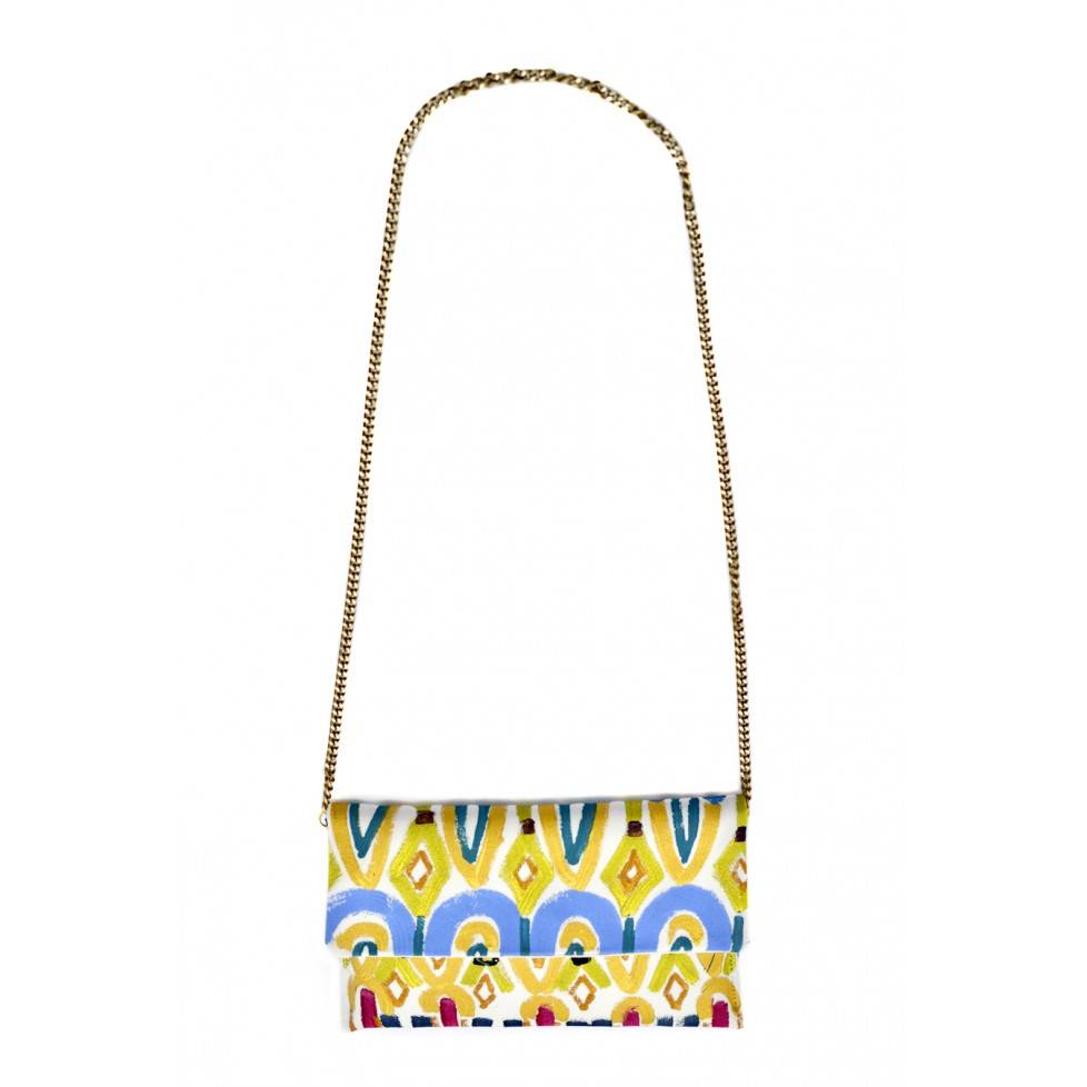 Le Botteghe Su Gologone Clutch dipinta a mano CL03