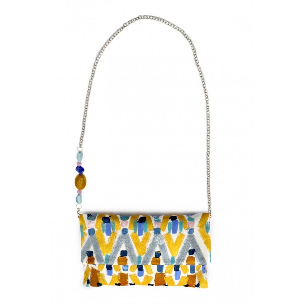 Le Botteghe Su Gologone Clutch dipinta a mano CL05