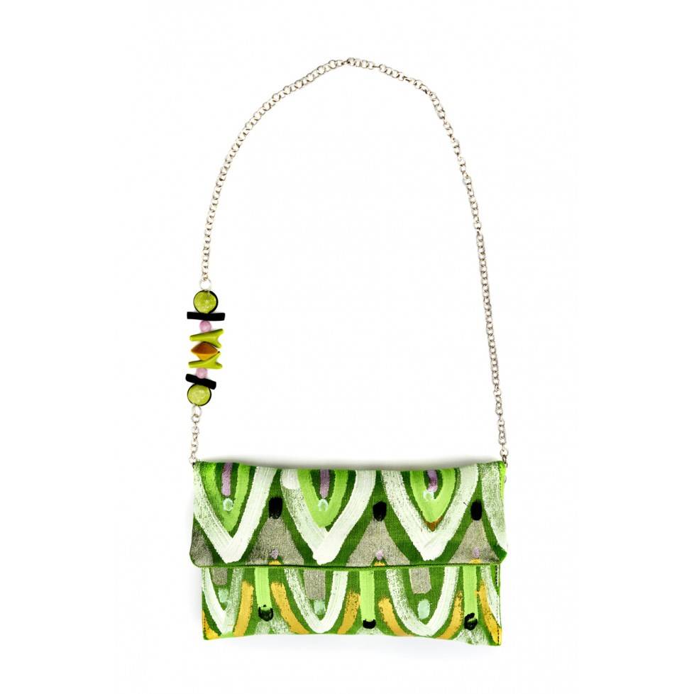 Le Botteghe Su Gologone Clutch dipinta a mano CL06