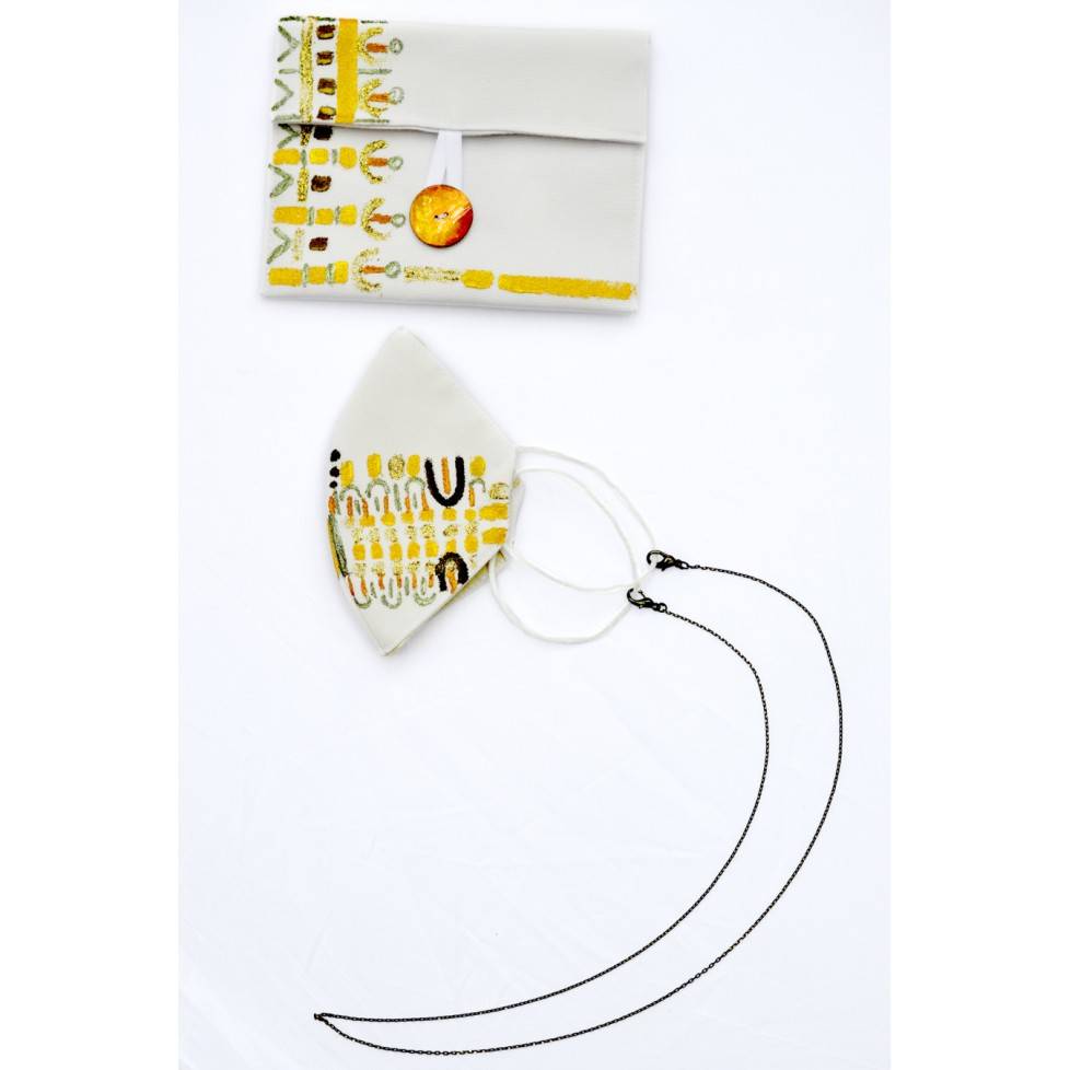 Le Botteghe Su Gologone Mascherina dipinta mano S03