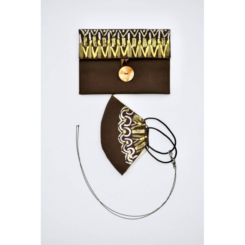 Le Botteghe Su Gologone Mascherina dipinta mano S05