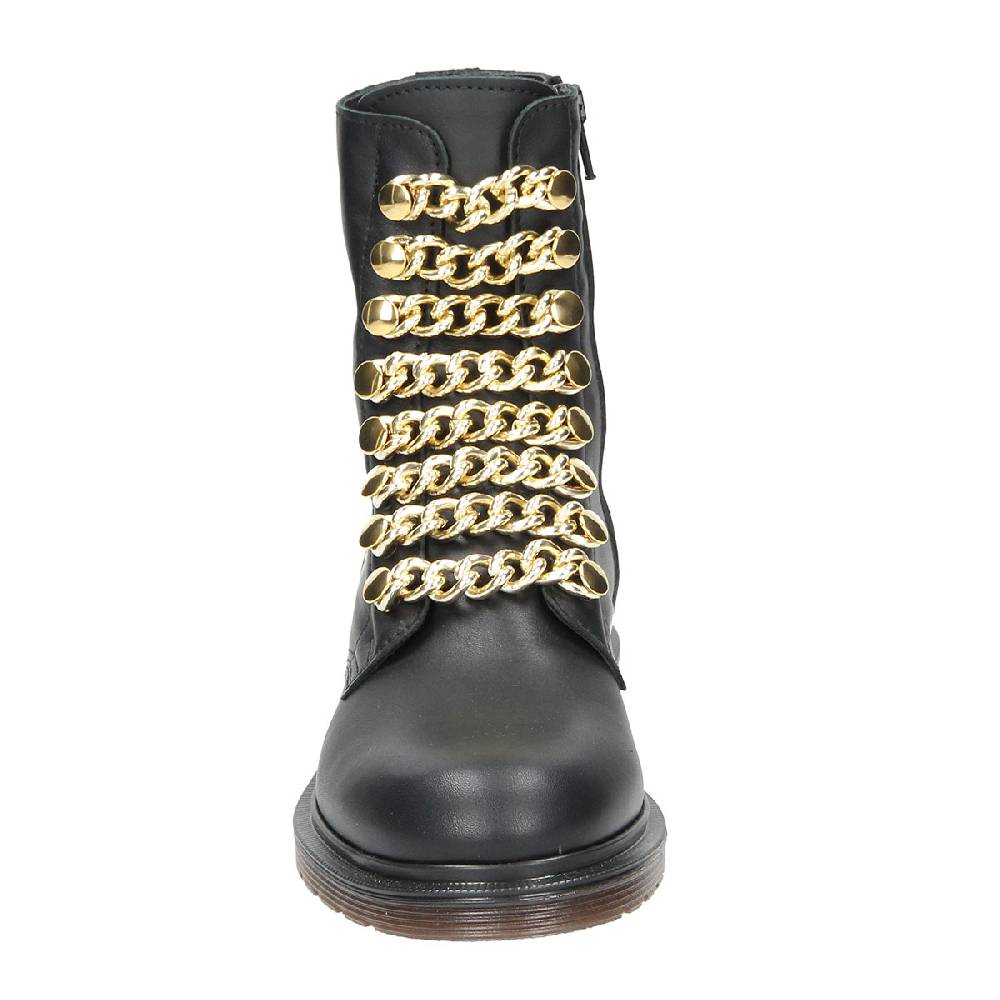 Le Dangerouge Amelie Black Leather Gold
